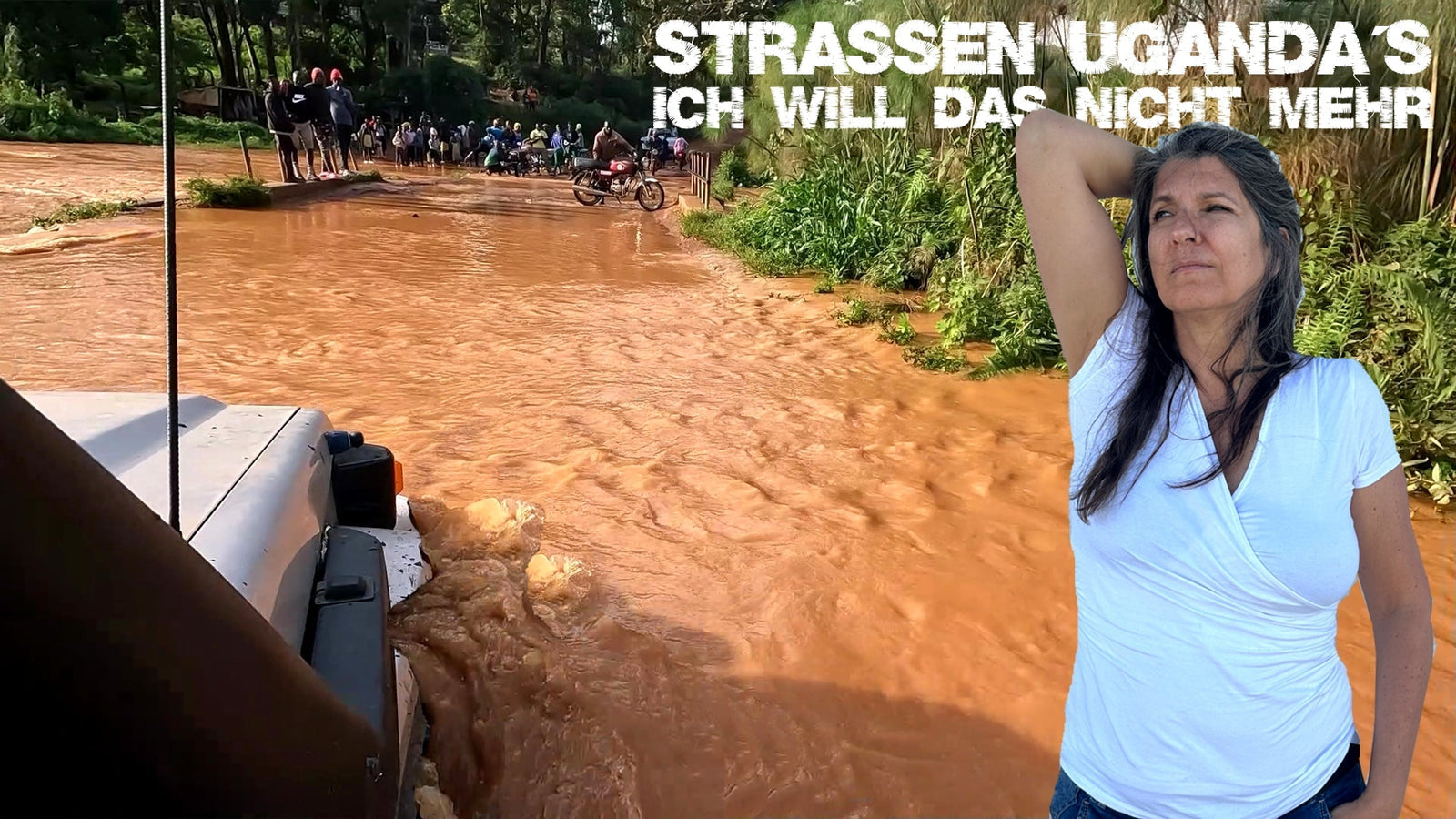 Flussdurchfahrt mit dem Landcruiser
