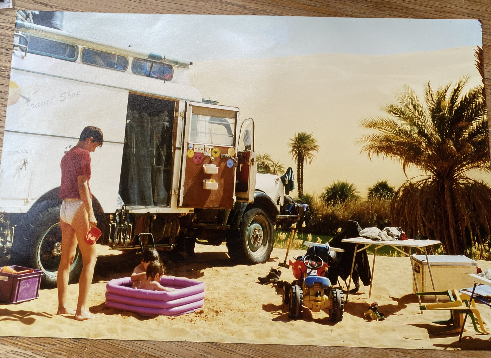 Hanomag mit Kindern in Libyen